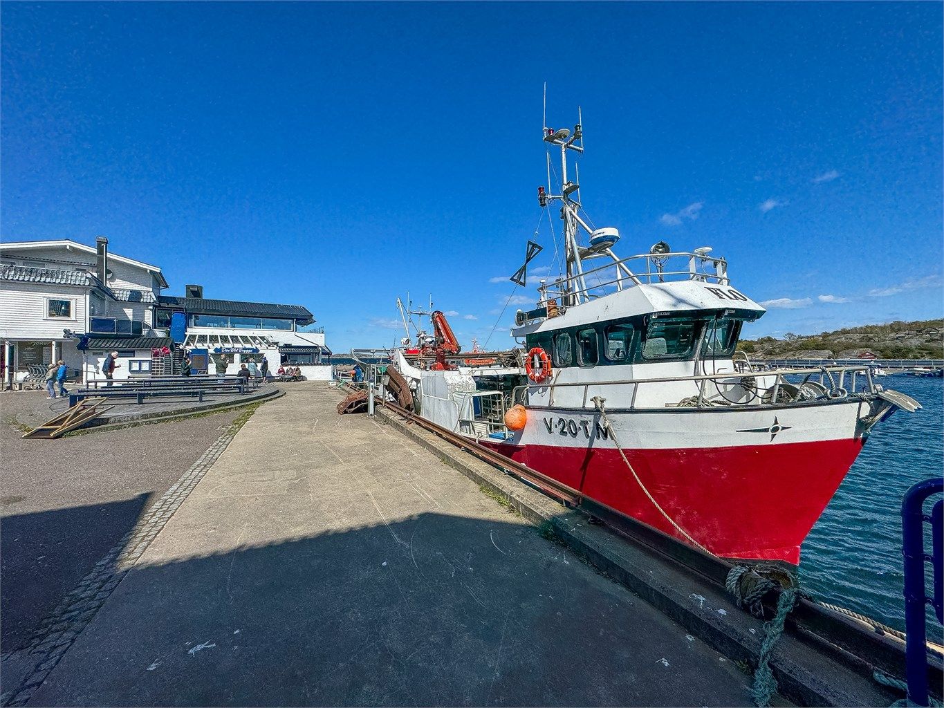 Den blå brygge på Tjøme.