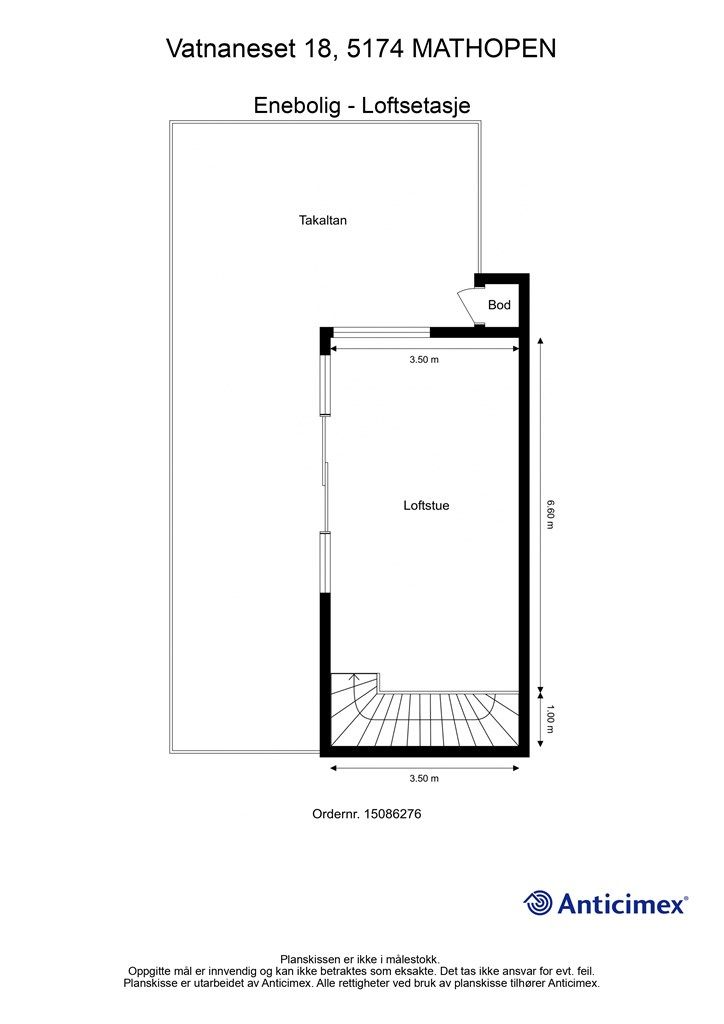 Plantegning loftsetasje
