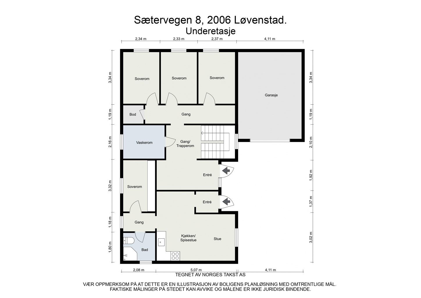 Plantegning underetasje
