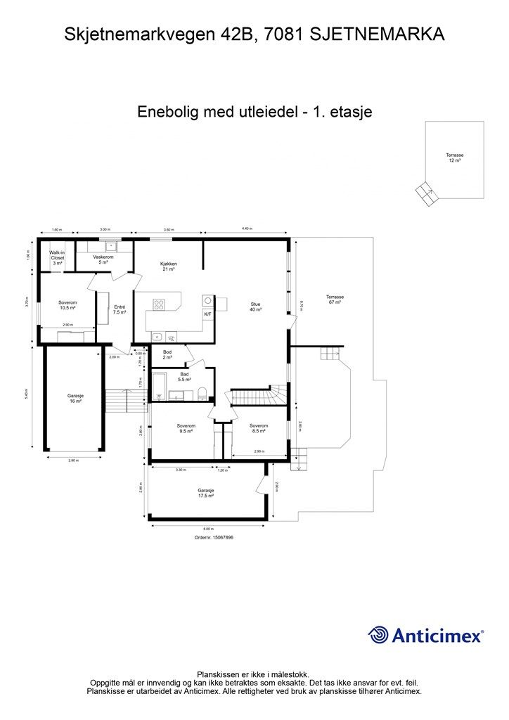 Planskisse første etasje