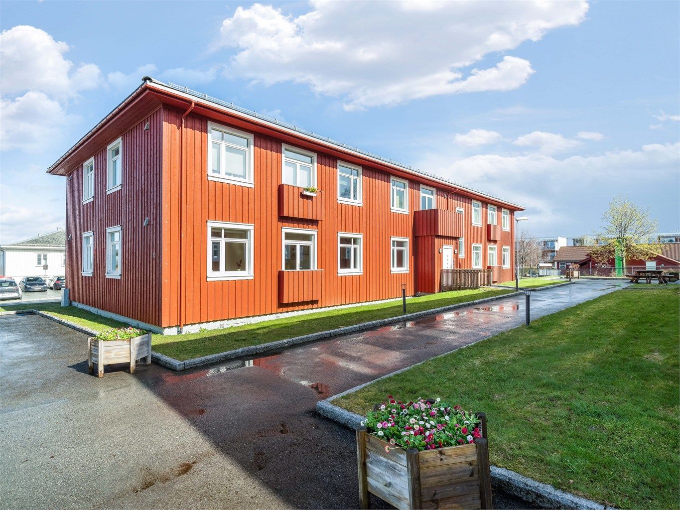 Bygget er fra 2014 og reist samme ærverdig stil som Persaunet Leir forøvrig
