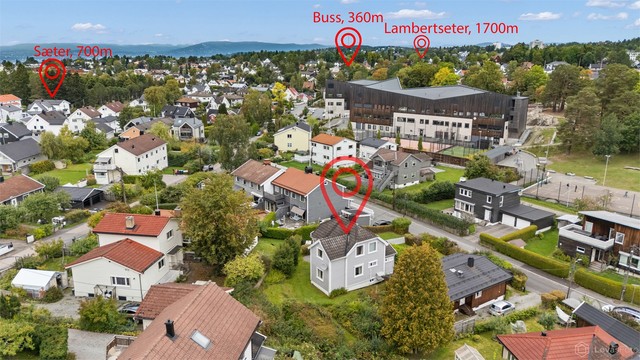 Få minutters gange til kollektivtransport og et godt utvalg av servicetilbud.