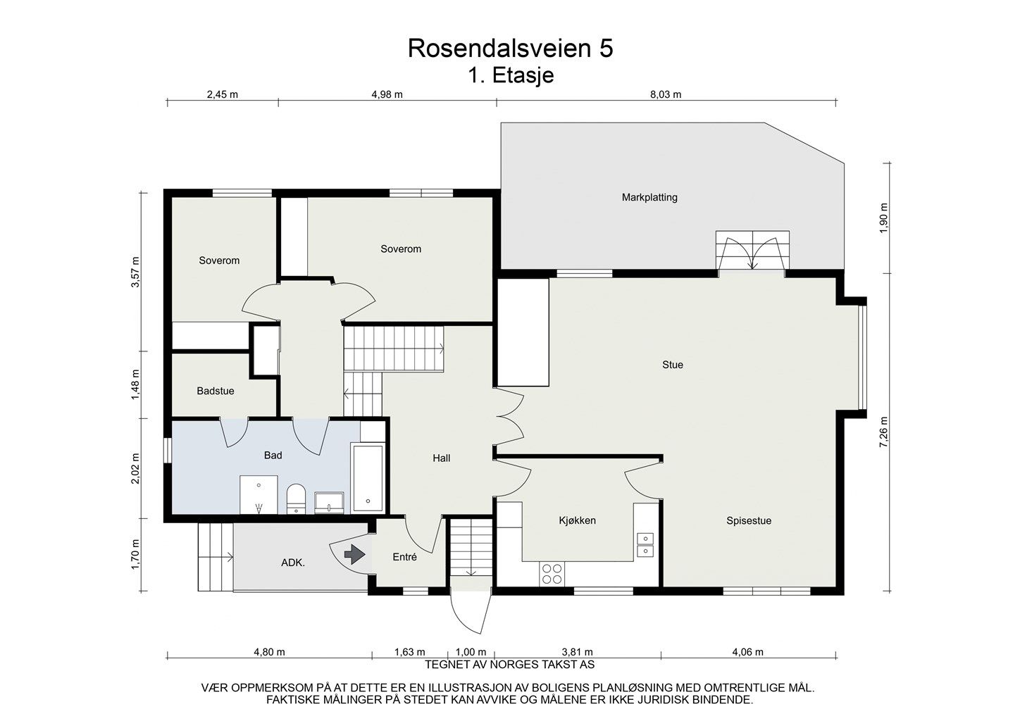 Planskisse - 1. Etasje