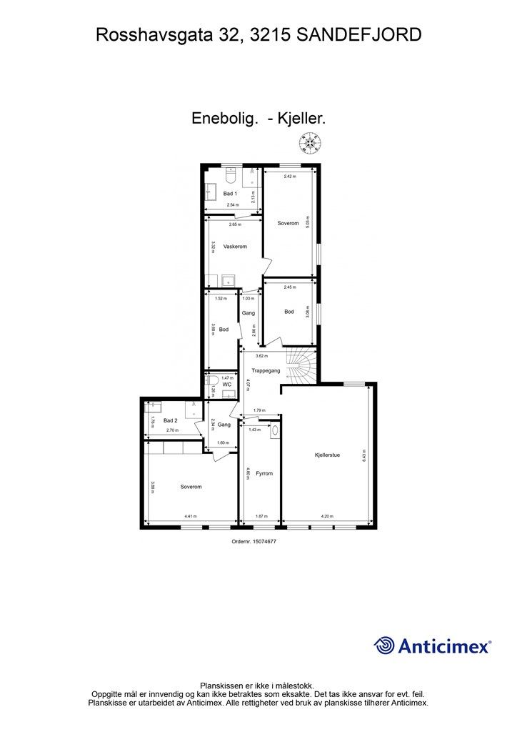 Plantegning - Kjeller