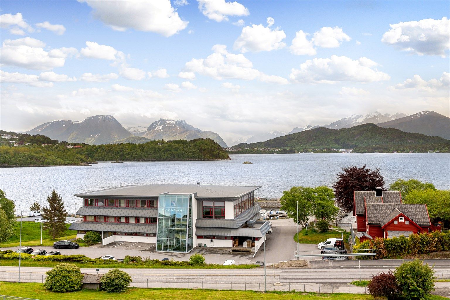 Utsiktsbilde fra balkongen. 