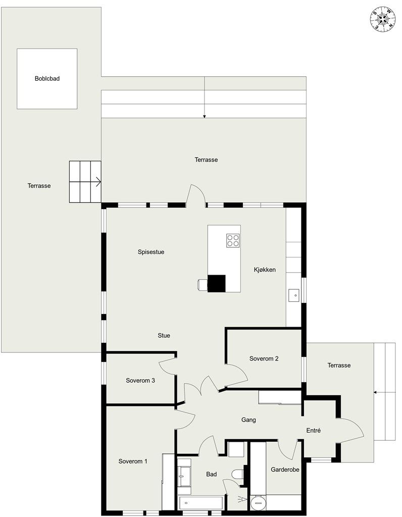 Bekkevollveien 18 E, 1087 OSLO - Alternativ - 2D - Enebolig  - 1.etasje - Alternativ Plantegning - Image.jpg