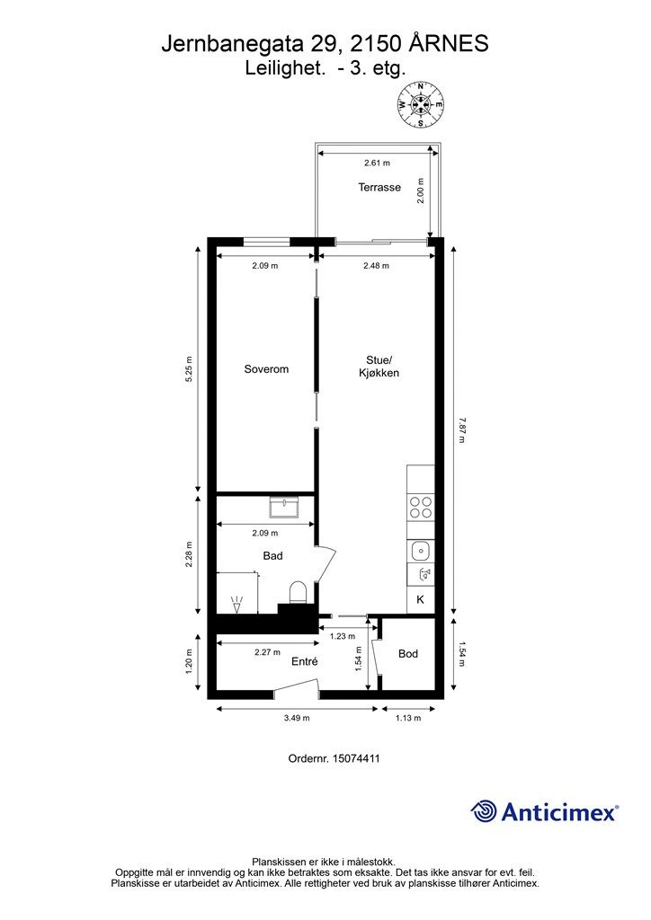 Plantegning -Leilighet.