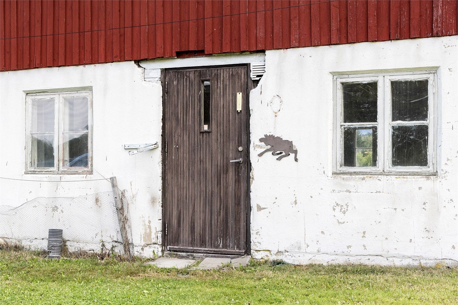 Detalj fra låvebygningens eldre del.