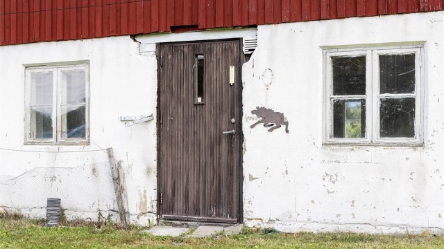 Detalj fra låvebygningens eldre del.