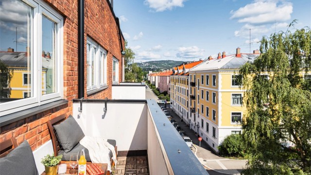 Velkommen til Jacob Aalls gate 23B! - Presentert av Sara Marie Zachariassen Østbye v/ Eiendomsmegler Krogsveen. Foto: Marit Andersen.