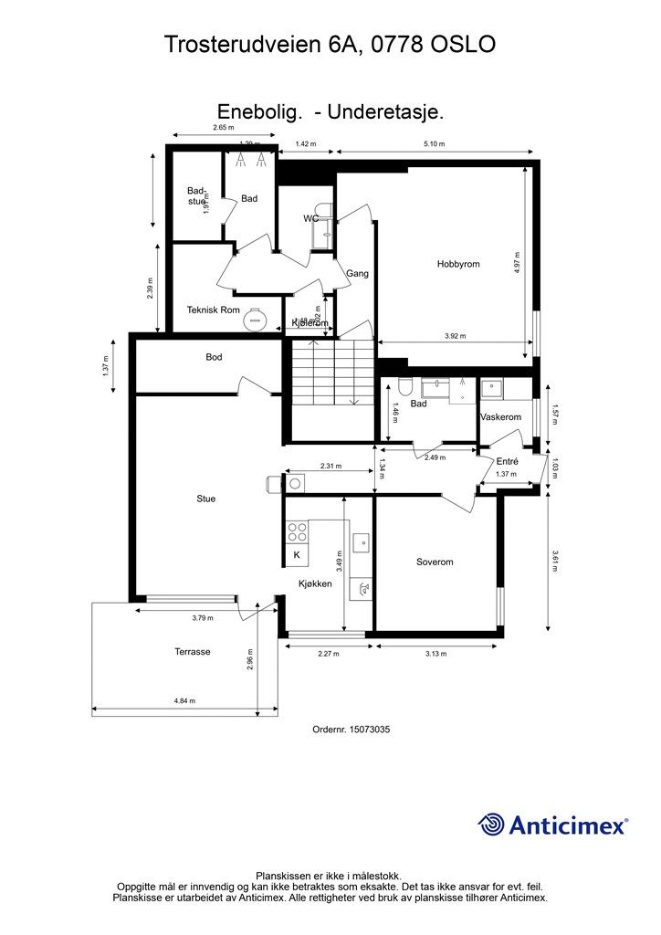 Plantegning - Underetasje