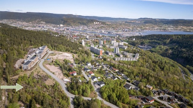 Velkommen til Knut Auberts vei - 4 tomter på totalt ca. 8.300 kvm!
Foto: Ole Thorgeir Solheim Thoresen