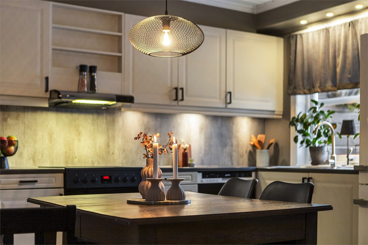 Downlights over oppvaskbenken