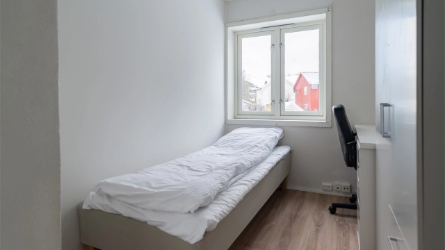 Tre soverom i første etasje hvor alle er ca 6 kvm.
