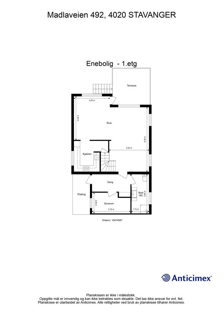 Plantegning 1. etasje