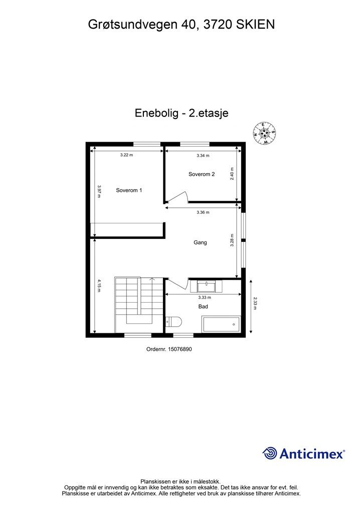 Plantegning 2.etasje.