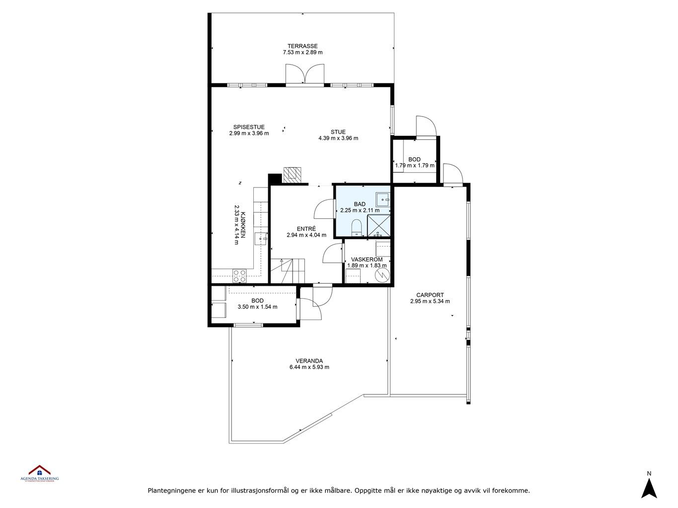 Plantegning 1. etasje