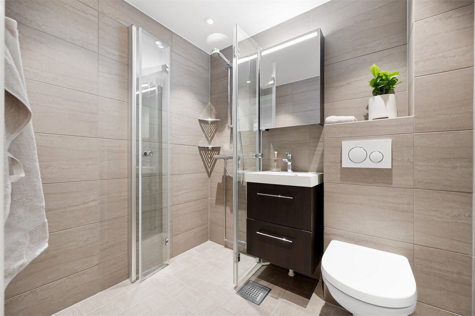 Badet ble oppgradert i regi av borettslaget omkring 2002 og senere overflateoppgradert i 2017. Foto: Martine Eren Jacobsen.