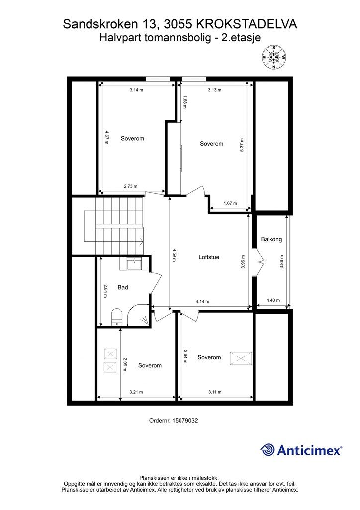 Plantegning 2. etasje
