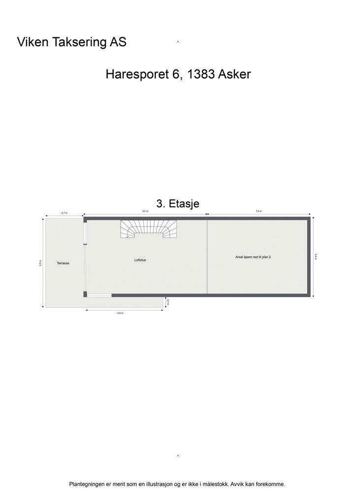 Plantegning - 3. Etasje