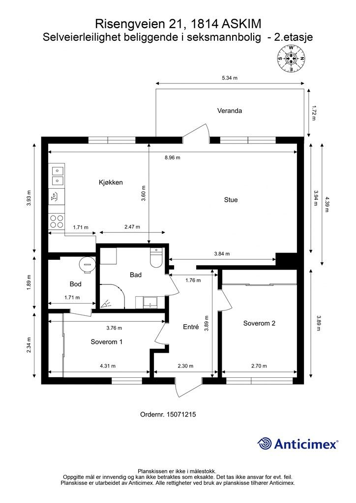 Plantegning - 2.etasje 
