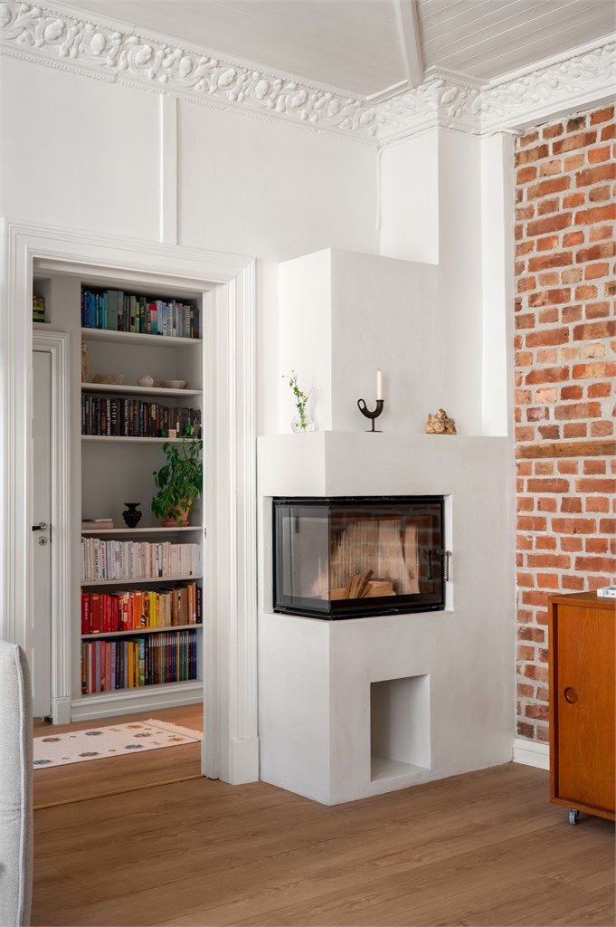 Peisovnen er ny og fagmessig tilkoblet pipeløpet, en kombinasjon av moderne design og klassisk hygge.
