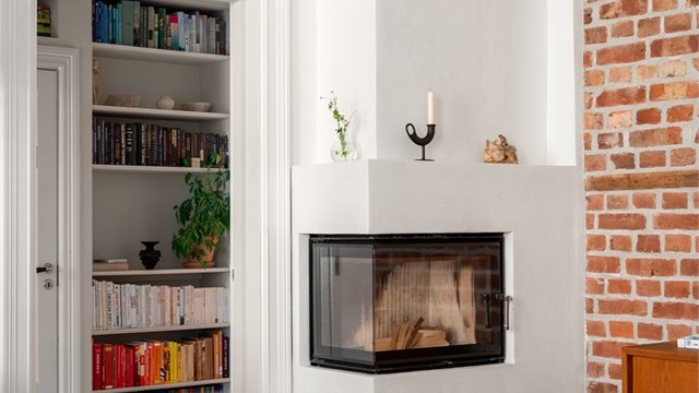 Peisovnen er ny og fagmessig tilkoblet pipeløpet, en kombinasjon av moderne design og klassisk hygge.