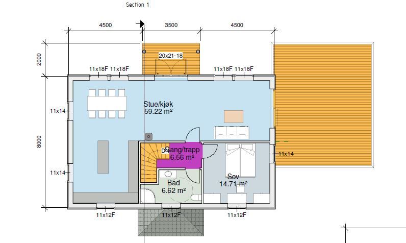 Plantegning 2. etasje.