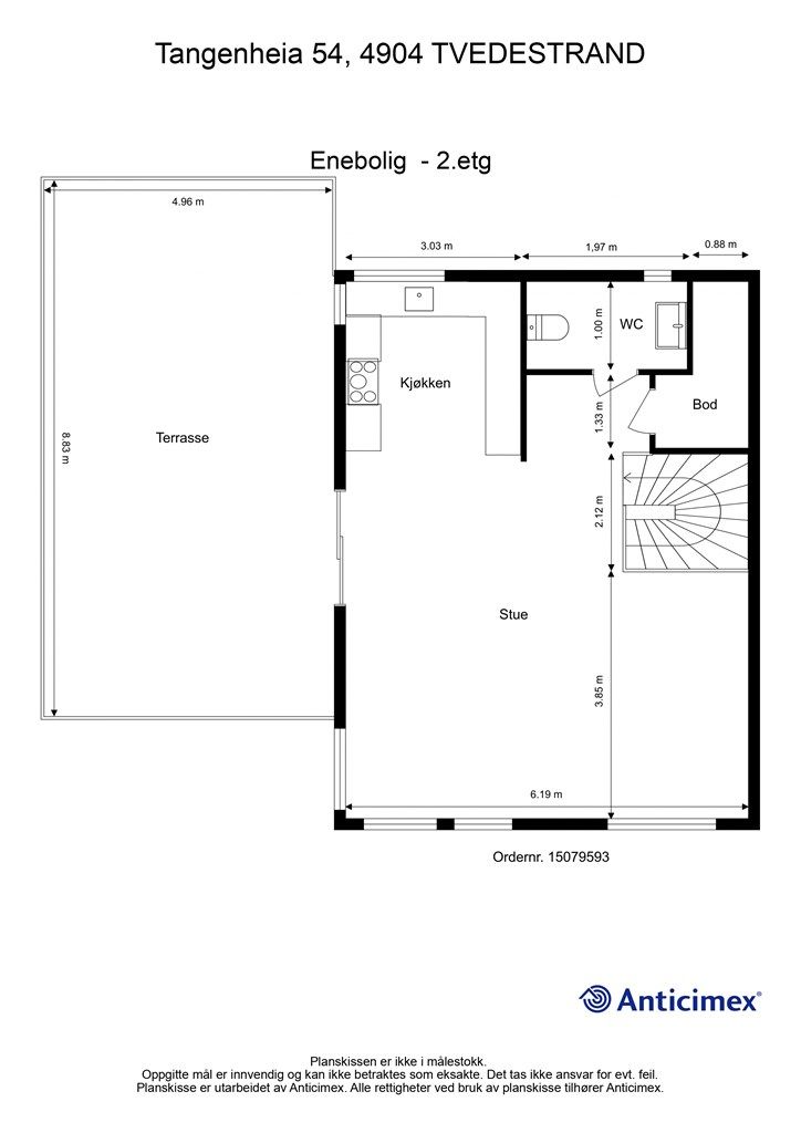 Plantegning 2. etasje.
