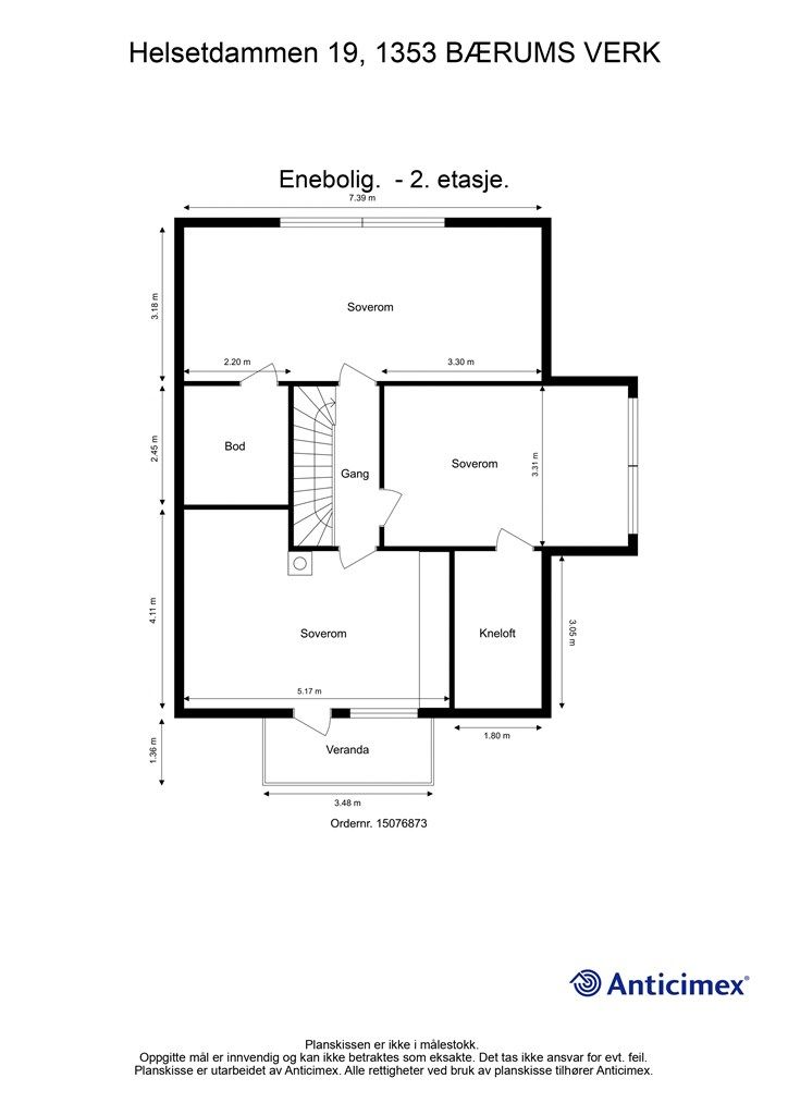 Plantegning- 2. etasje