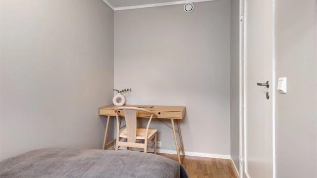 Begge soverommene er tilknyttet det balanserte ventilasjonsanlegget for et godt inneklima.