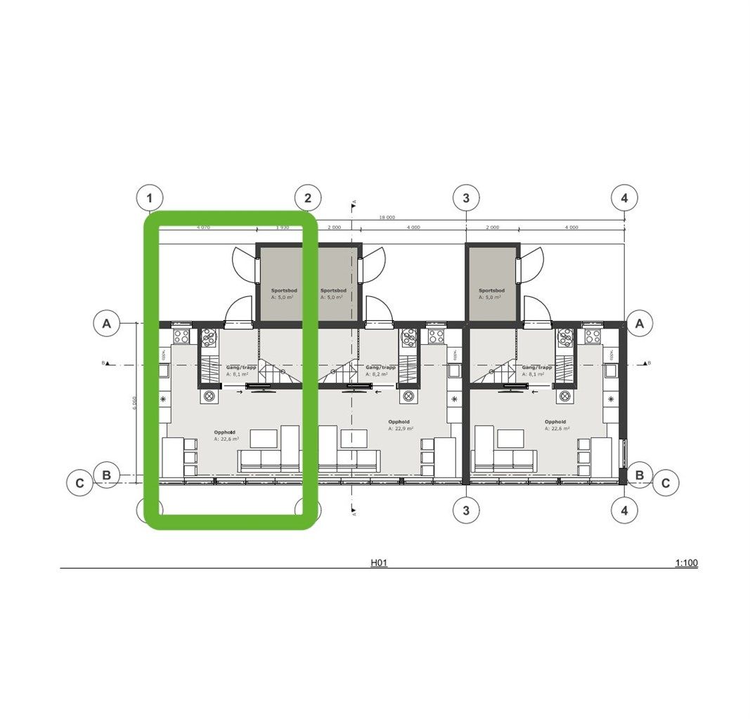 Plantegning - 1. etasje
