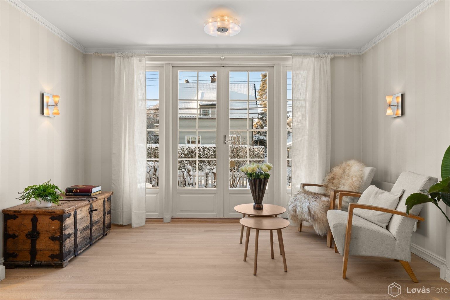 Utgang mot også mot vest til hagen