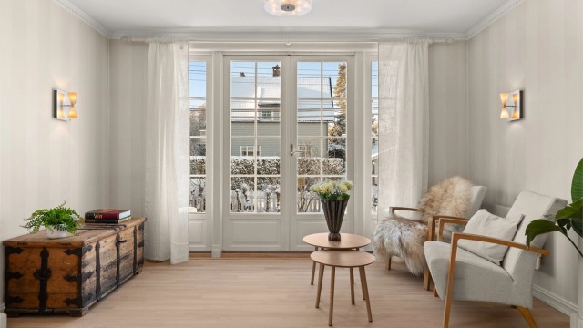 Utgang mot også mot vest til hagen