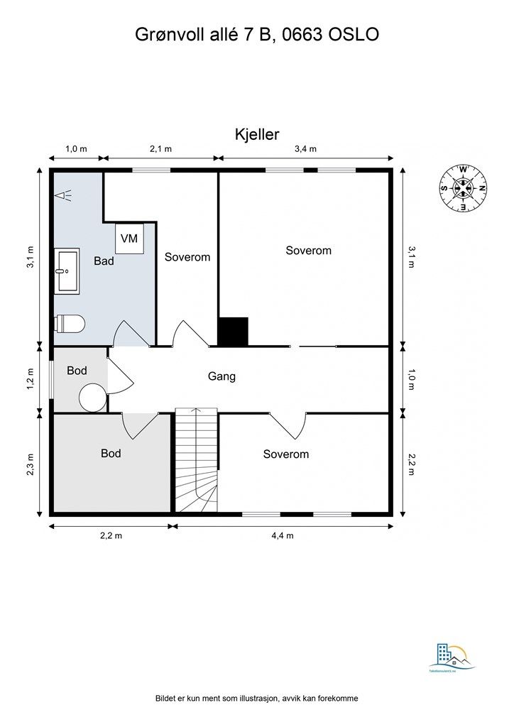 Plantegning - underetasje