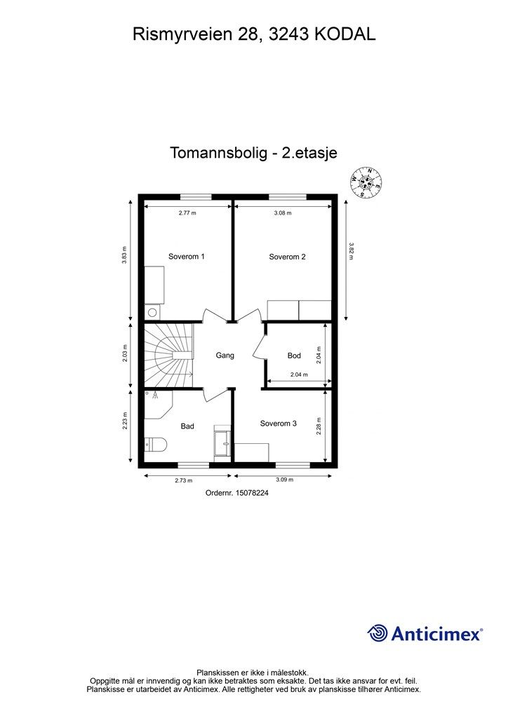 Plantegning 2.etasje