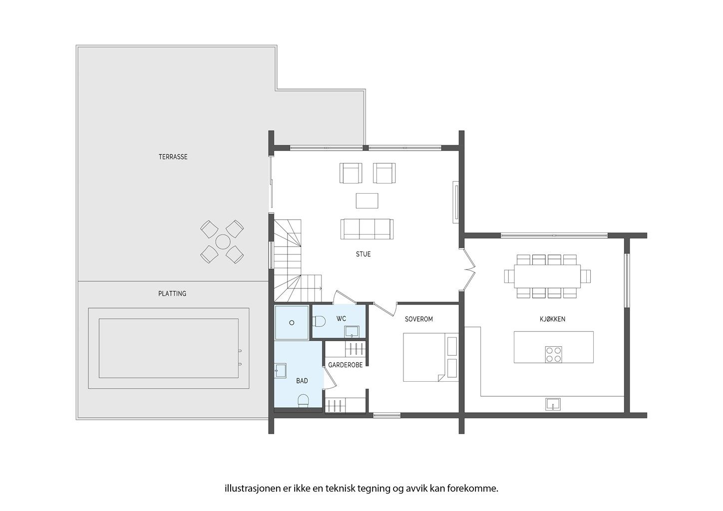 Grimsrødkollen 7 - plantegning 2. etasje