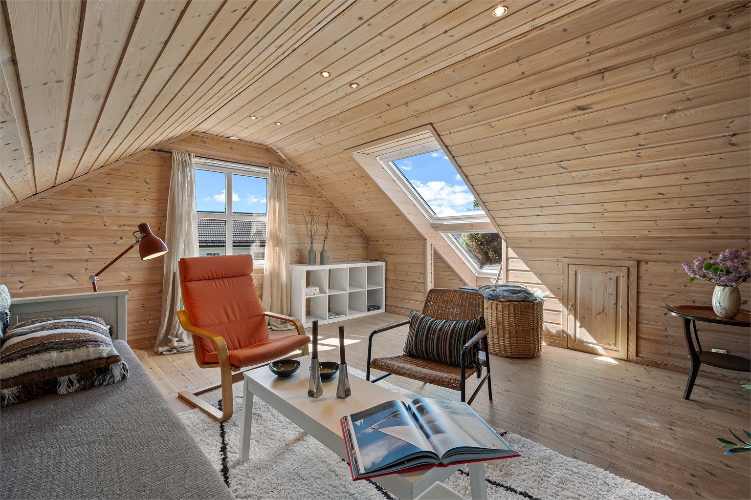 Loftstue - loftstuen er et stort og luftig rom med gode møbleringsmuligheter