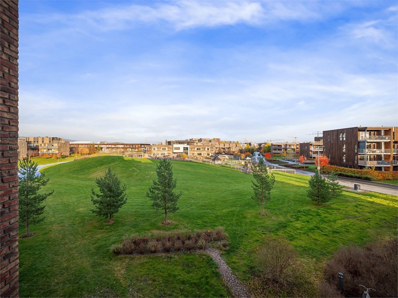 Utsikt fra soverommet - grønt og åpent 