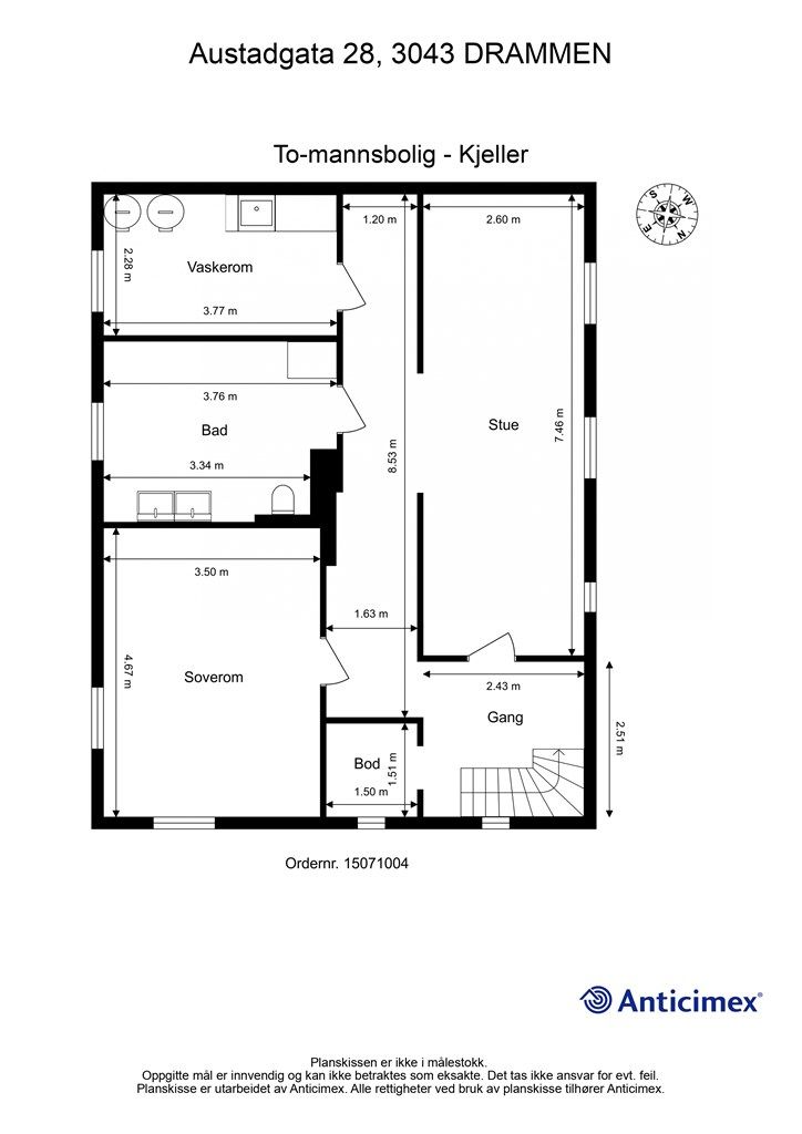 Plantegning underetasje