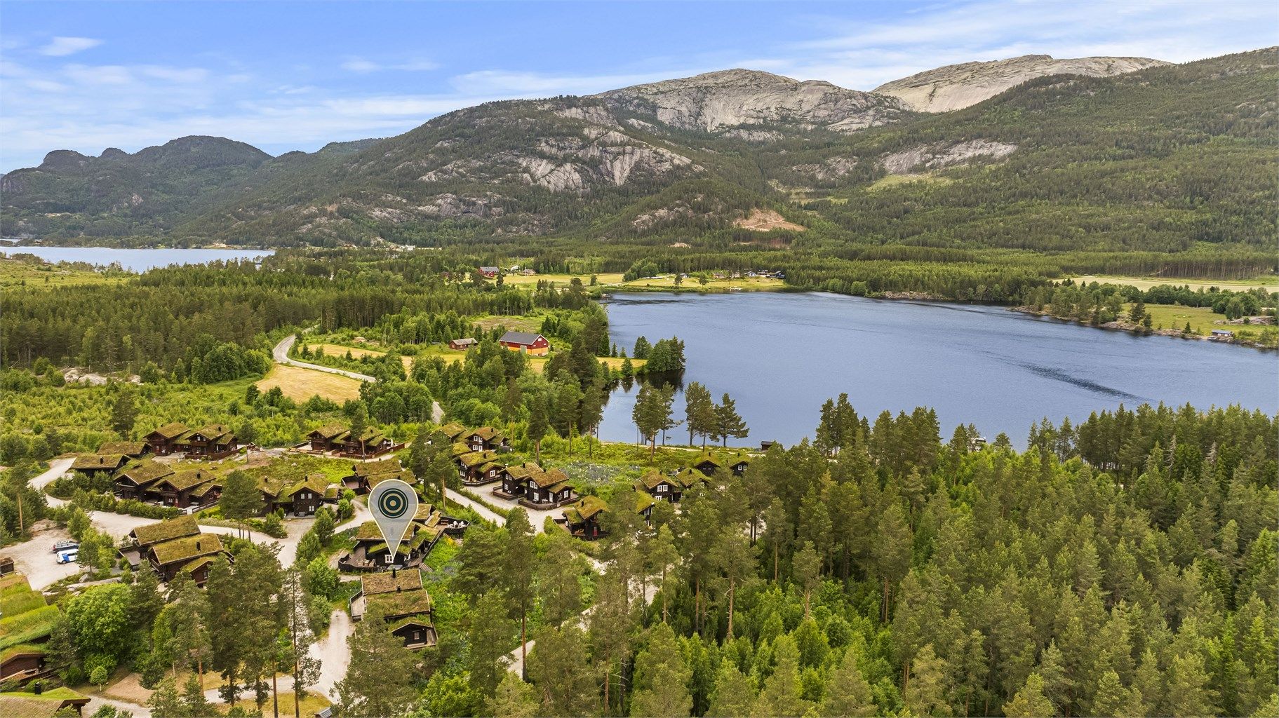 Beliggenhet i hjertet av Vrådal, med nærhet til både Nisser og Vråvatn.