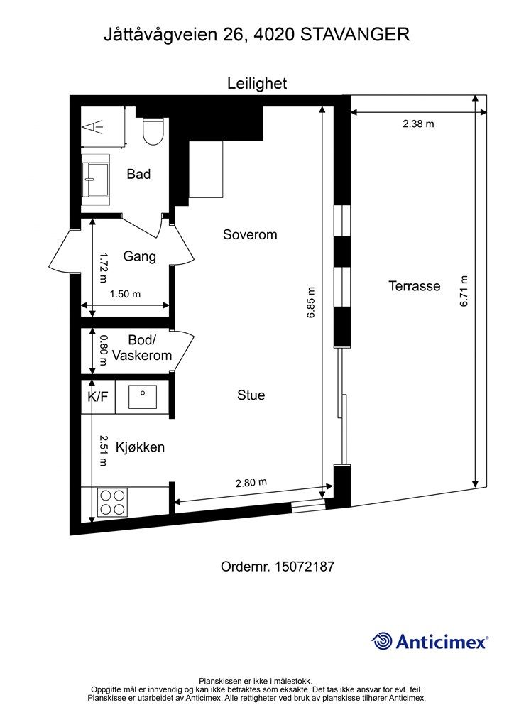 Plantegning 1. etasje.