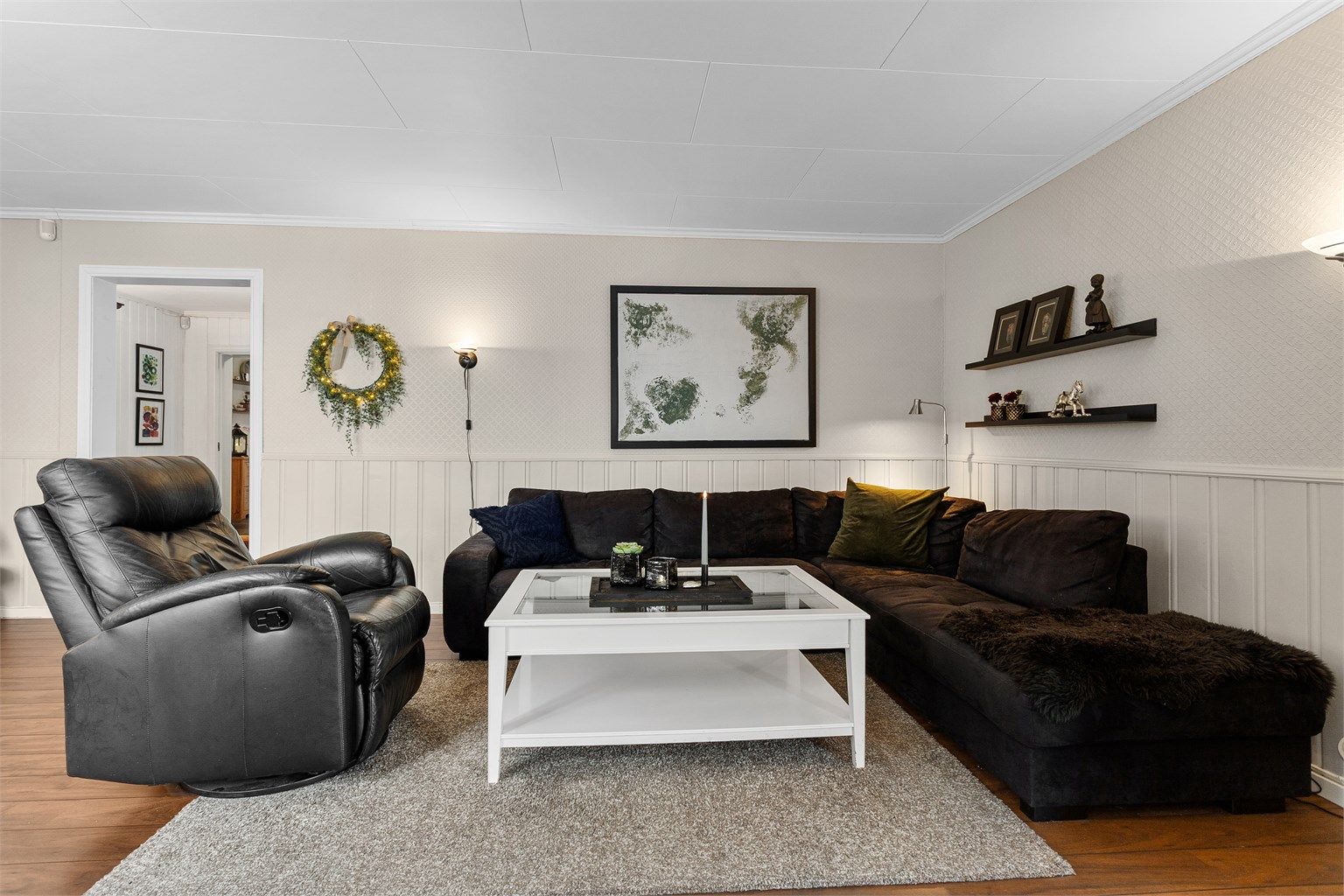 Stue med sofaområde