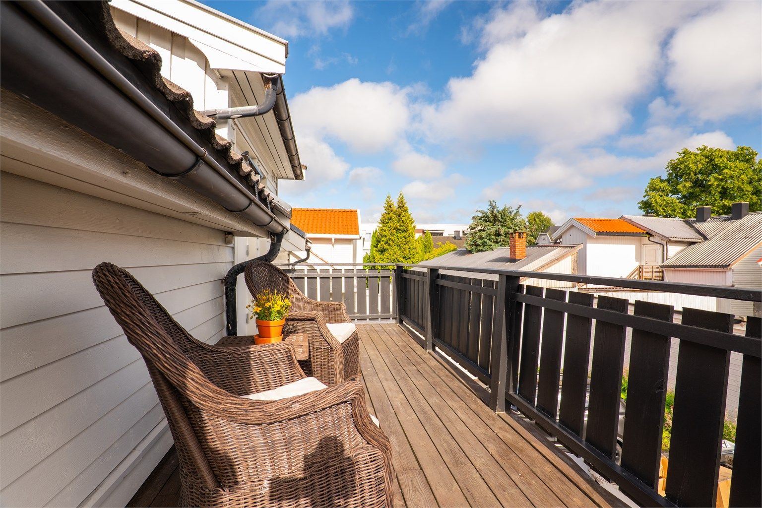 Sydvendt balkong på ca. 12,8 m²