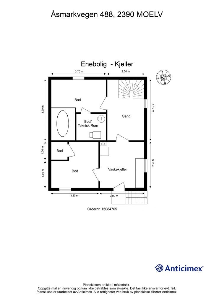 Plantegning - Kjeller