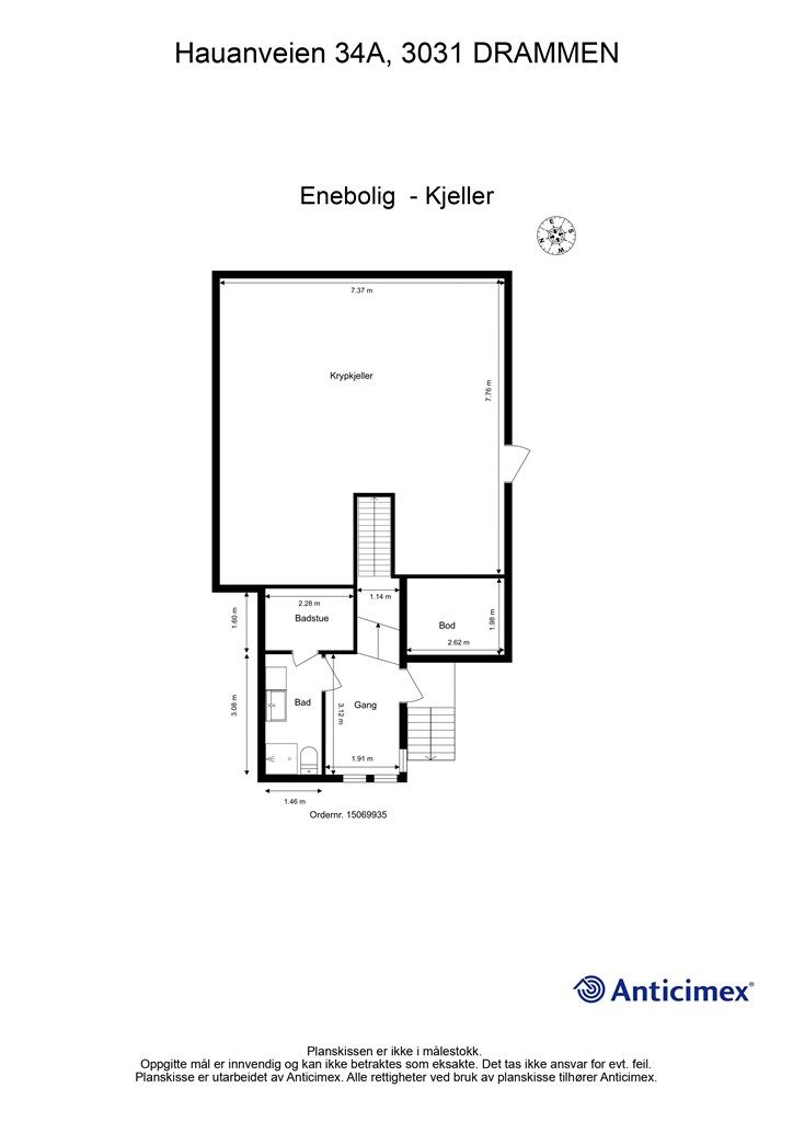 Plantegning - Kjeller