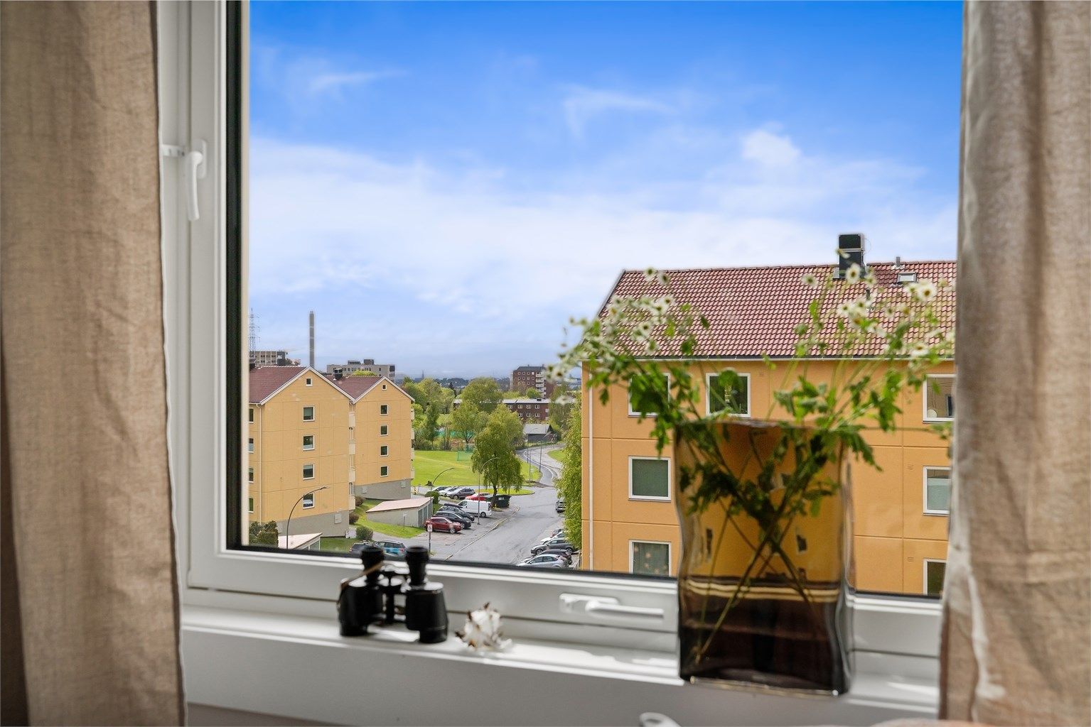 Hyggelig utsikt, uten sjenerende innsyn 