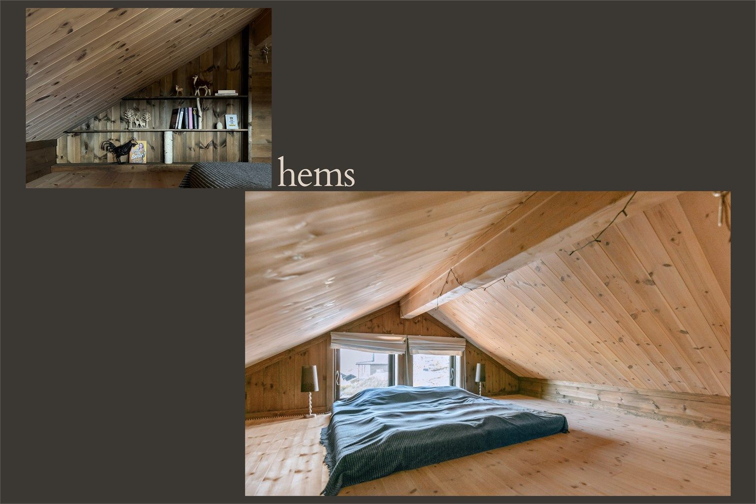 Hemsen har et gulvareal på 28 m².