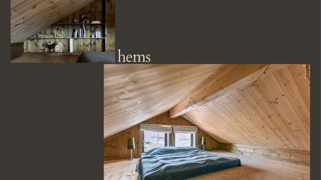 Hemsen har et gulvareal på 28 m².