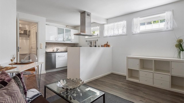 Kjellerstue med 1-stavs laminat fra 2017med gulvvarme